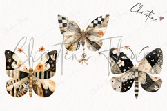 Vintage Patchwork Butterflies PNG | Vintage PNG Product Image 3