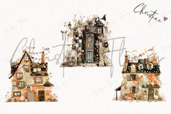 Patchwork Whimsical Vintage Houses | Whimsical PNG Product Image 3
