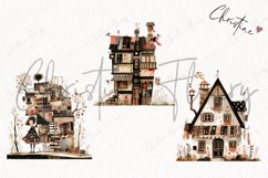 Patchwork Whimsical Vintage Houses | Whimsical PNG Product Image 3