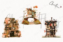 Patchwork Whimsical Vintage Houses | Whimsical PNG Product Image 3
