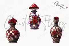 Wonderland Potion Bottles Clipart | Fairytale PNG Product Image 3