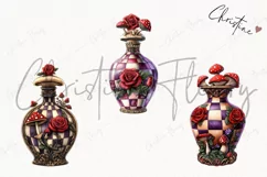 Wonderland Potion Bottles Clipart | Fairytale PNG Product Image 3