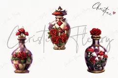 Wonderland Potion Bottles Clipart | Fairytale PNG Product Image 3
