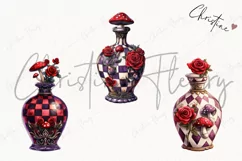 Wonderland Potion Bottles Clipart | Fairytale PNG Product Image 3