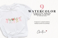 Coquette Spring Border Clipart Bundle Product Image 2