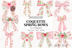 Coquette Spring Bow Clipart Bundle Product Image 1