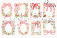 Coquette Spring Frame Clipart Bundle Product Image 4