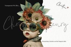 Vintage Floral Fantasy People Clipart | Junk Journal Product Image 3