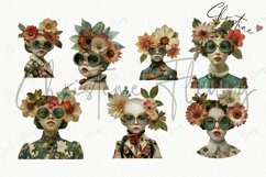 Vintage Floral Fantasy People Clipart | Junk Journal Product Image 6