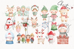 Cute Christmas Clipart Bundle - 143 Elements Product Image 10