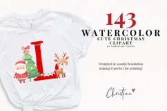 Cute Christmas Clipart Bundle - 143 Elements Product Image 2