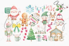 Cute Christmas Clipart Bundle - 143 Elements Product Image 4