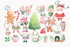 Cute Christmas Clipart Bundle - 143 Elements Product Image 6