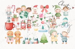 Cute Christmas Clipart Bundle - 143 Elements Product Image 8