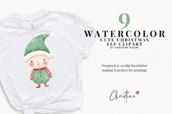 Cute Christmas Elf Clipart Bundle Product Image 2