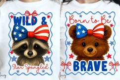 Cute USA Animals Funny PNG Sublimation Bundle Product Image 2