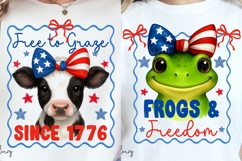 Cute USA Animals Funny PNG Sublimation Bundle Product Image 6