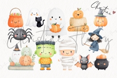 Cute Halloween Clipart Bundle Product Image 4