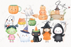 Cute Halloween Clipart Bundle Product Image 7