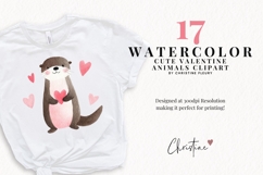 Cute Valentine Animals Clipart Bundle Product Image 2