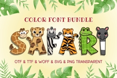 SAFARI - 6 Color Fonts Product Image 1