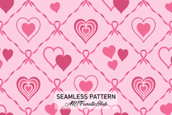 Breast Cancer Awareness Digital Paper | Pink Ribbon Pattern Product Image 1