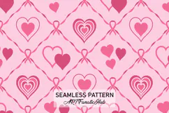 Breast Cancer Awareness Digital Paper | Pink Ribbon Pattern Product Image 1