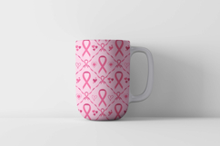Breast Cancer Awareness Digital Paper | Pink Ribbon Pattern Product Image 4