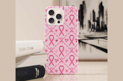 Breast Cancer Awareness Digital Paper | Pink Ribbon Pattern Product Image 5