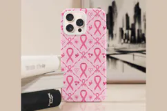 Breast Cancer Awareness Digital Paper | Pink Ribbon Pattern Product Image 5