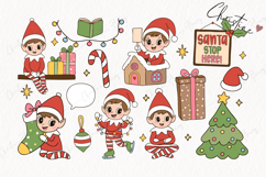 58 Doodle Christmas Elf Clipart Bundle - PNG | SVG | EPS Product Image 4