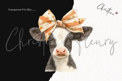 Fall Animals With Bows Clipart Bundle - 23 Elements Product Image 3