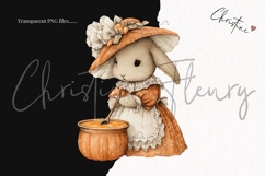 Fall Bunny Clipart Bundle Product Image 3