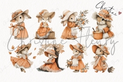Fall Bunny Clipart Bundle Product Image 4