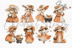 Fall Bunny Clipart Bundle Product Image 6