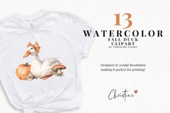 Fall Duck Clipart Bundle - 13 Elements Product Image 2