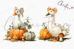 Fall Duck Clipart Bundle - 13 Elements Product Image 4