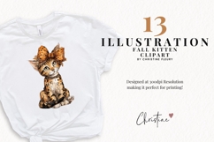 Fall Kitten Clipart Bundle Product Image 2