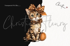 Fall Kitten Clipart Bundle Product Image 3