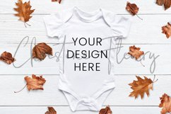 Fall Baby Bodysuit Mockup - Gender Neutral Product Image 3