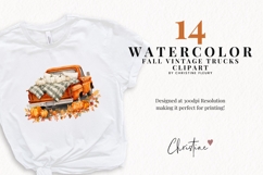 Fall Vintage Trucks Clipart Bundle Product Image 2