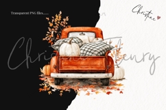 Fall Vintage Trucks Clipart Bundle Product Image 3