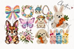 127 Faux Yarn Easter Clipart Bundle Product Image 11