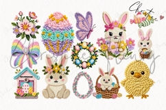 127 Faux Yarn Easter Clipart Bundle Product Image 12