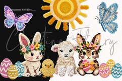 127 Faux Yarn Easter Clipart Bundle Product Image 3