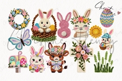 127 Faux Yarn Easter Clipart Bundle Product Image 6