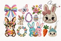 127 Faux Yarn Easter Clipart Bundle Product Image 8