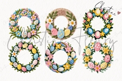 Faux Yarn Easter Wreath Clipart Bundle Product Image 4