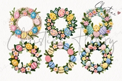 Faux Yarn Easter Wreath Clipart Bundle Product Image 5