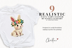 Faux Yarn Easter Bunny Clipart Bundle Product Image 2